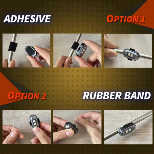 🏆HOT SALE ✨RGB Led Aircraft Strobe lights Motorcycle Lights LED Flash Position Wireless Light Aircraft Airplane Helicopter Warning Lights