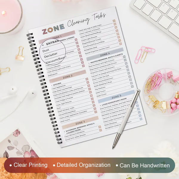 Household Daily Cleaning Schedule Planner