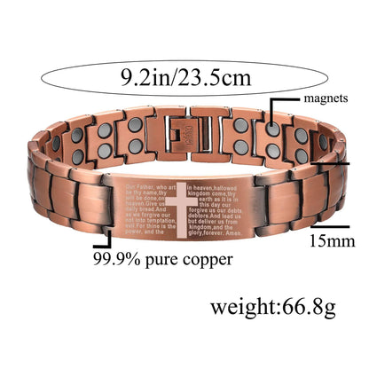 God's Blessing Copper Magnetic Bracelet-Relieve fatigue and promote blood circulation