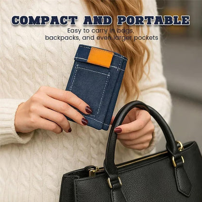 👖💙 Handmade Denim Shorts Wallet – Casual & Chic