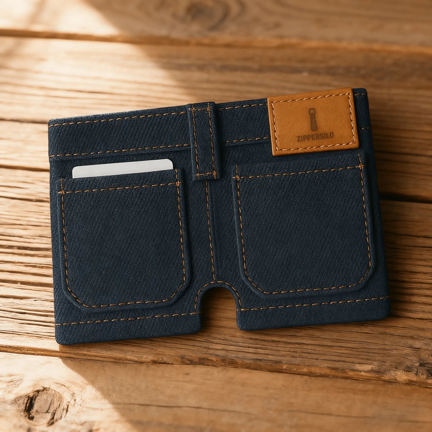 👖💙 Handmade Denim Shorts Wallet – Casual & Chic