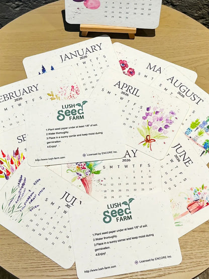 🌸New Arrivals Limited Time Offer 🌱Eco-Friendly Plantable Love Seed Calendar 2026