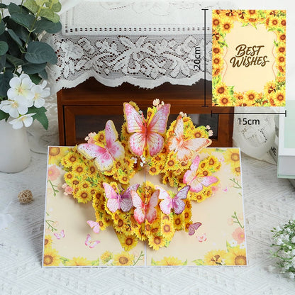 🌹 Pop Up Flower Bouquet Valentine’s Day card