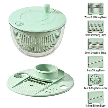 Large Capacity Multi-Function Salad Spinner