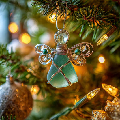 LAST DAY 49% OFF🌊Handmade Sea Glass Angel Ornament(Buy 6 Free Shipping Now)