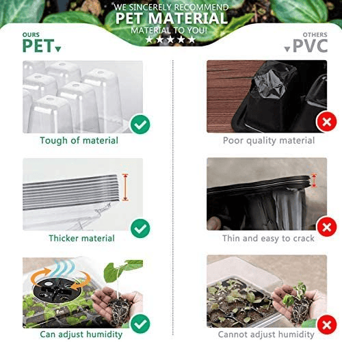 Adjustable Humidity Seed Starter Trays