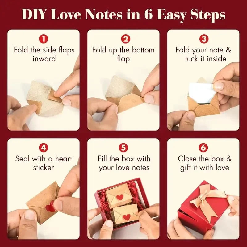 💖Hot Sale Valentine's Day🌹DIY Love Notes Box – Mini Blank Cards & Envelopes ✨💖 💖Hot Sale Valentine's Day🌹DIY Love Notes Box – Mini Blank Cards & Envelopes ✨💖