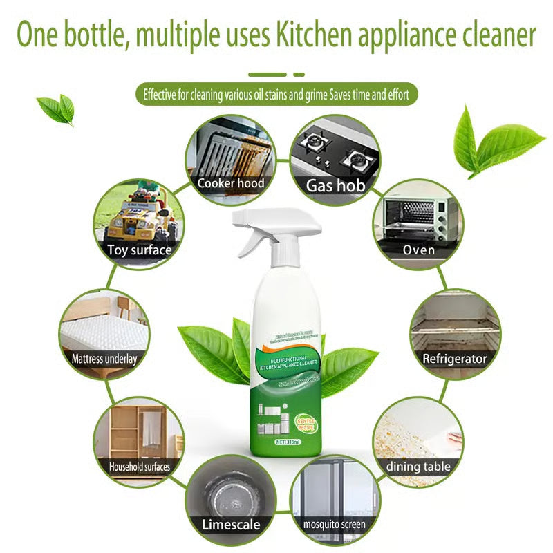 🌿 Natural Enzyme Cleaning Solution – Gentle on Household Appliances, Floor & Toilet Cleaner, Easy & Effective (318ml)