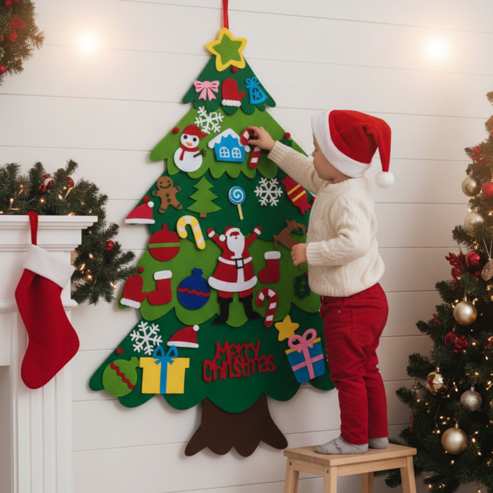 Felt Christmas Tree for Toddlers