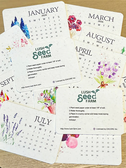🌸New Arrivals Limited Time Offer 🌱Eco-Friendly Plantable Love Seed Calendar 2026