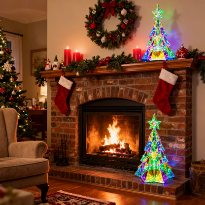 🎄 Christmas Flash Deal 💎 65% OFF ✨ Crystal Prism LED Glowing Christmas Tree