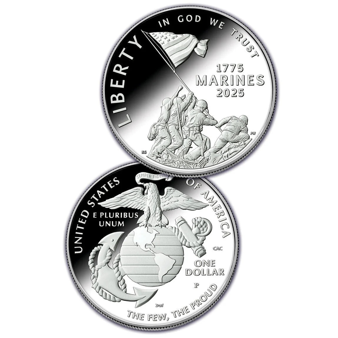 U.S.Marine corps 250th Anniversary Proof coin-Brilliant Uncirculated