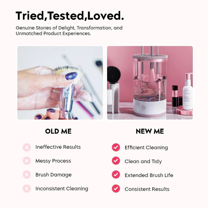 💧30-second Automatic Makeup Brush Cleaner for Ageless Skin & Pristine Makeup