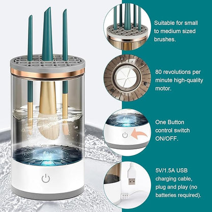 💧30-second Automatic Makeup Brush Cleaner for Ageless Skin & Pristine Makeup