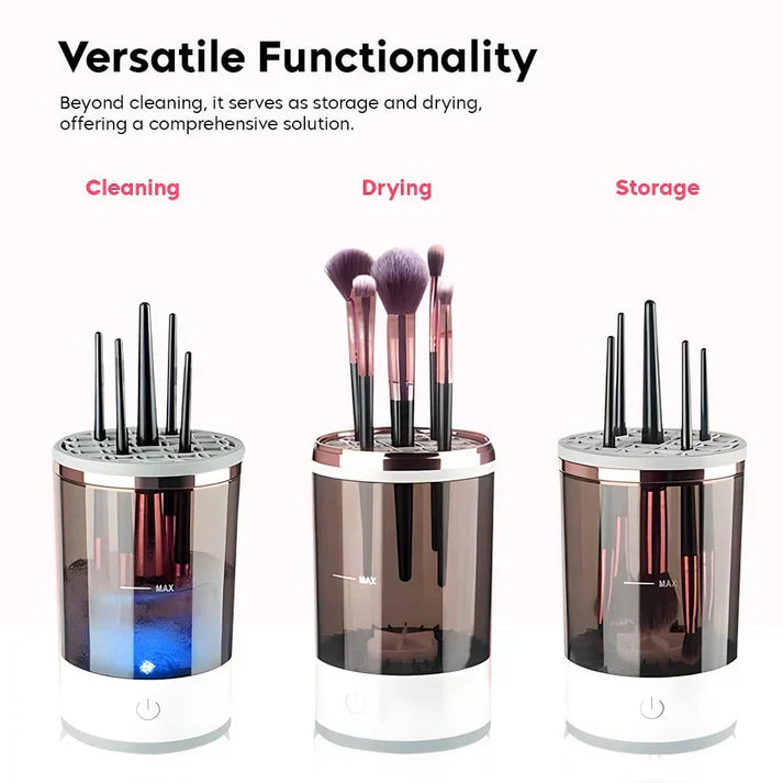 💧30-second Automatic Makeup Brush Cleaner for Ageless Skin & Pristine Makeup