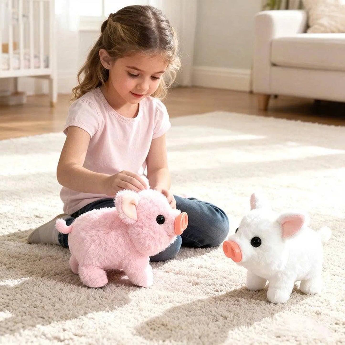 🔥LAST DAY 50% OFF 🎅Christmas Special Offer-Electric Pig Plush Realistic Toy-🎁The finest gift