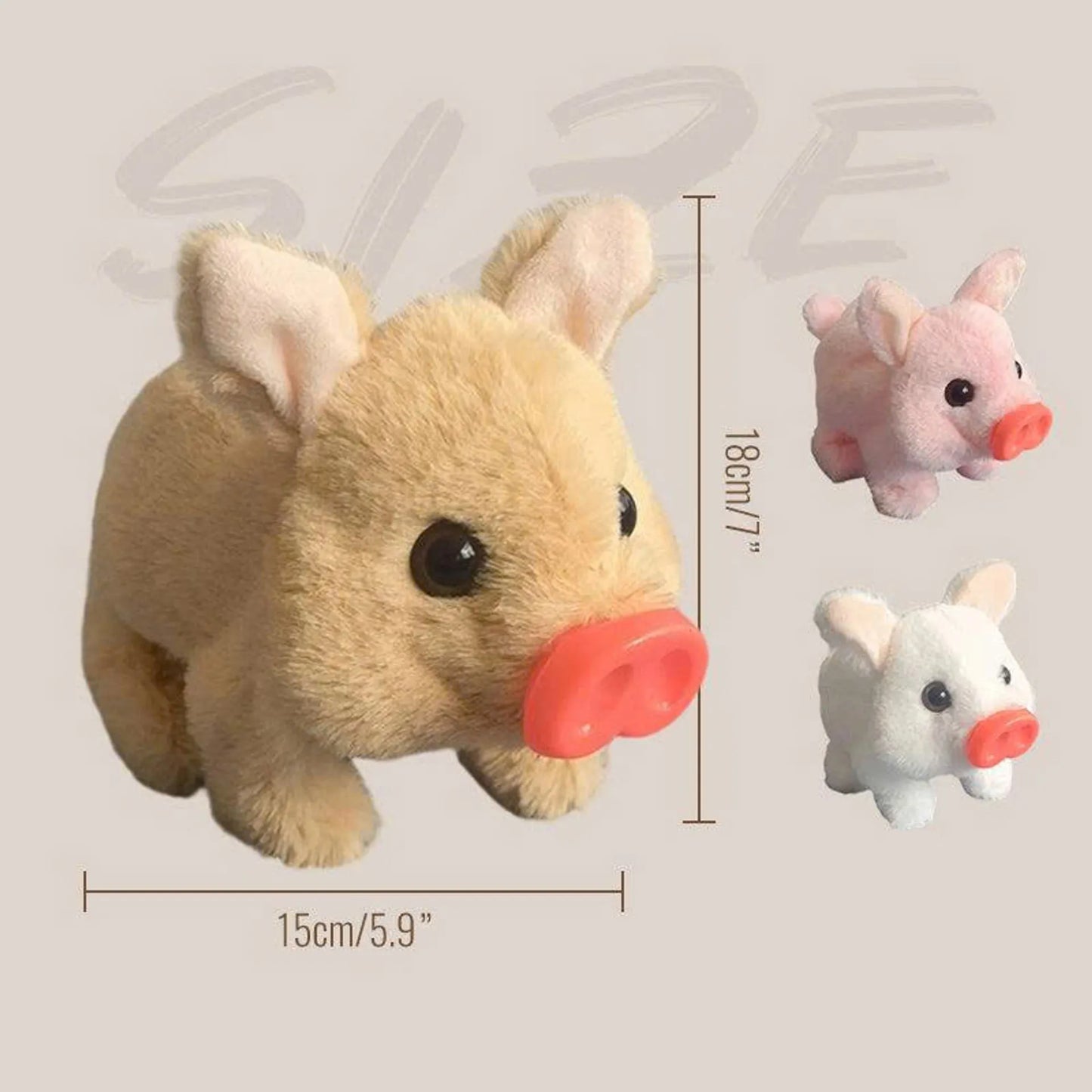 🔥LAST DAY 50% OFF 🎅Christmas Special Offer-Electric Pig Plush Realistic Toy-🎁The finest gift