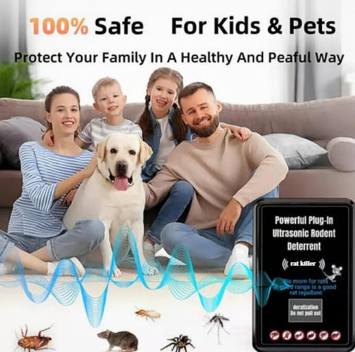 🔥BEST BUY🔥Potent Plug-In Ultrasonic Rodent Deterrent – No More Pests!