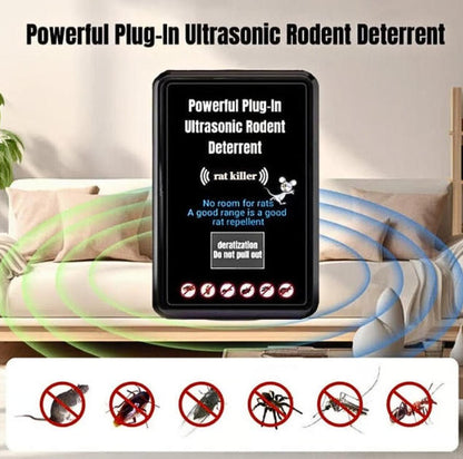 🔥BEST BUY🔥Potent Plug-In Ultrasonic Rodent Deterrent – No More Pests!
